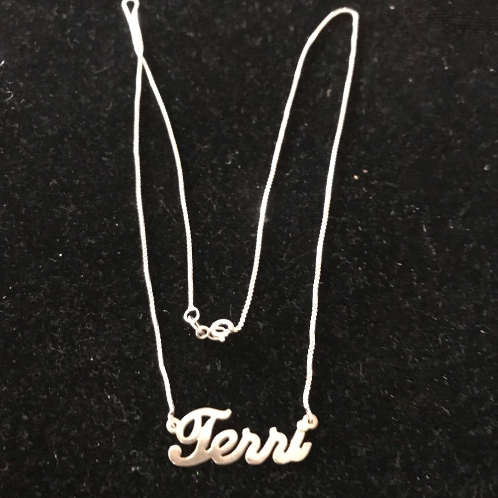 Sterling Silver Name “Terri” necklace